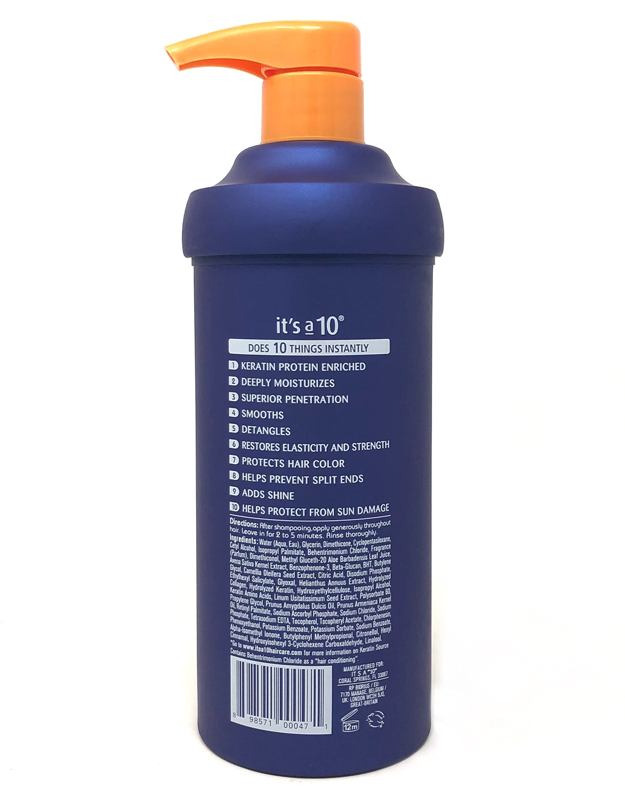 Foto 3 pulgar | Acondicionador It's A 10 Miracle Deep Plus Keratin 500 Ml Unisex - Venta Internacional