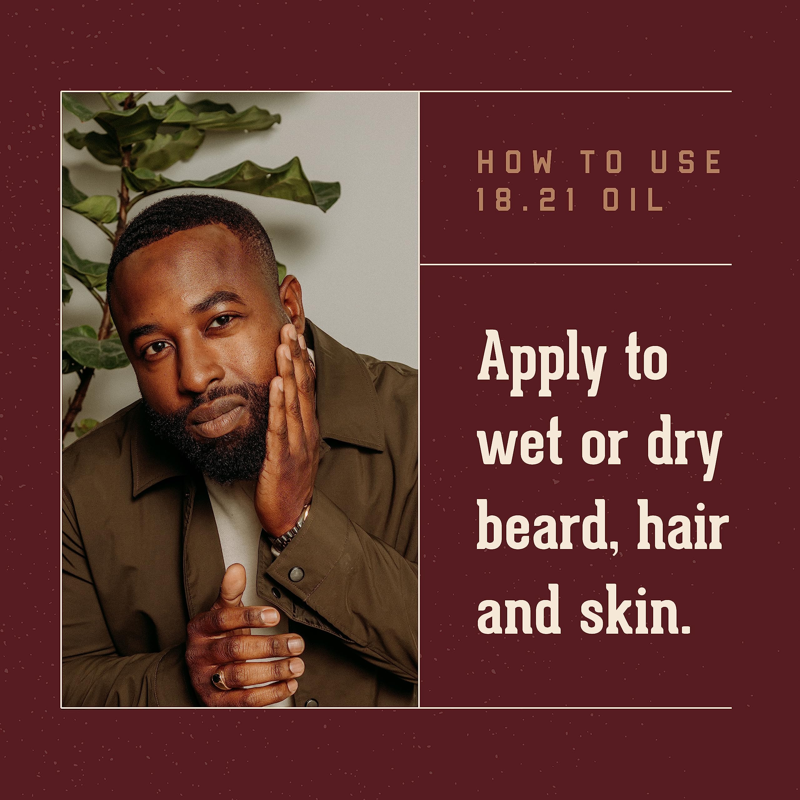 Foto 4 | Aceite para Cabello Piel y Barba 18.21 Dulce Tabaco para Hombre 60 Ml - Venta Internacional