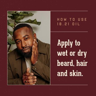 Foto 4 | Aceite para Cabello Piel y Barba 18.21 Dulce Tabaco para Hombre 60 Ml - Venta Internacional