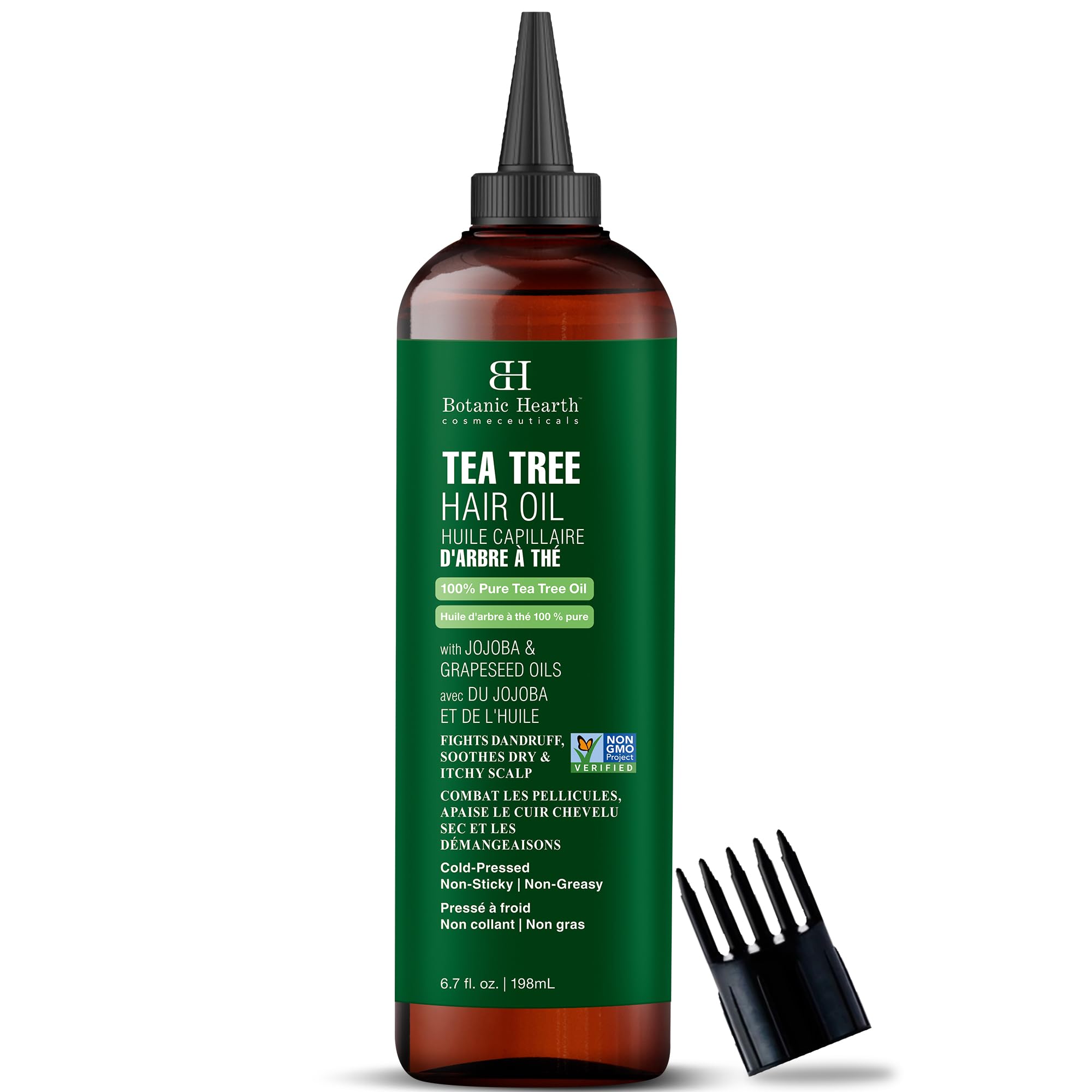 Foto 1 | Aceite Capilar Botanic Hearth Tea Tree Con Aceites De Jojoba Y Semillas De Uva, 200 Ml - Venta Internacional.
