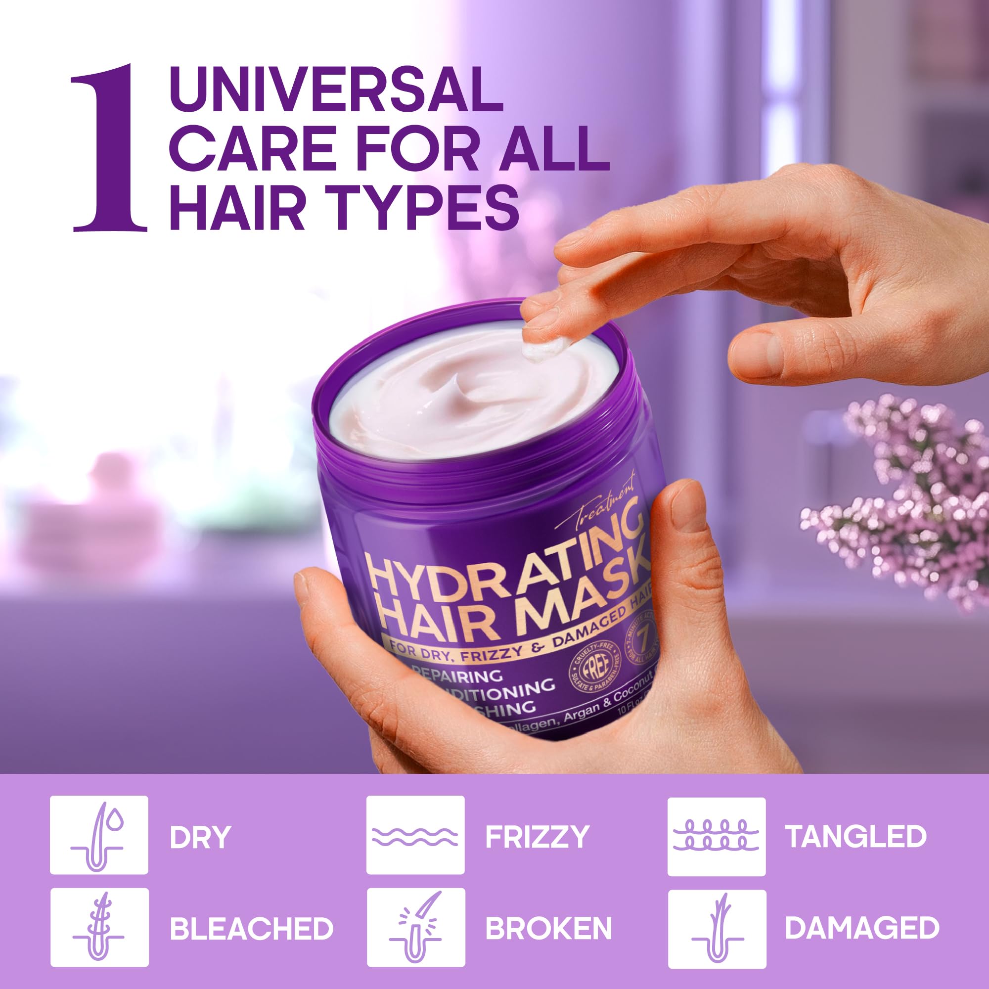 Foto 6 pulgar | Mascarilla Capilar Nutraharmony Hidratante Para Cabello Dañado 300ml - Venta Internacional.
