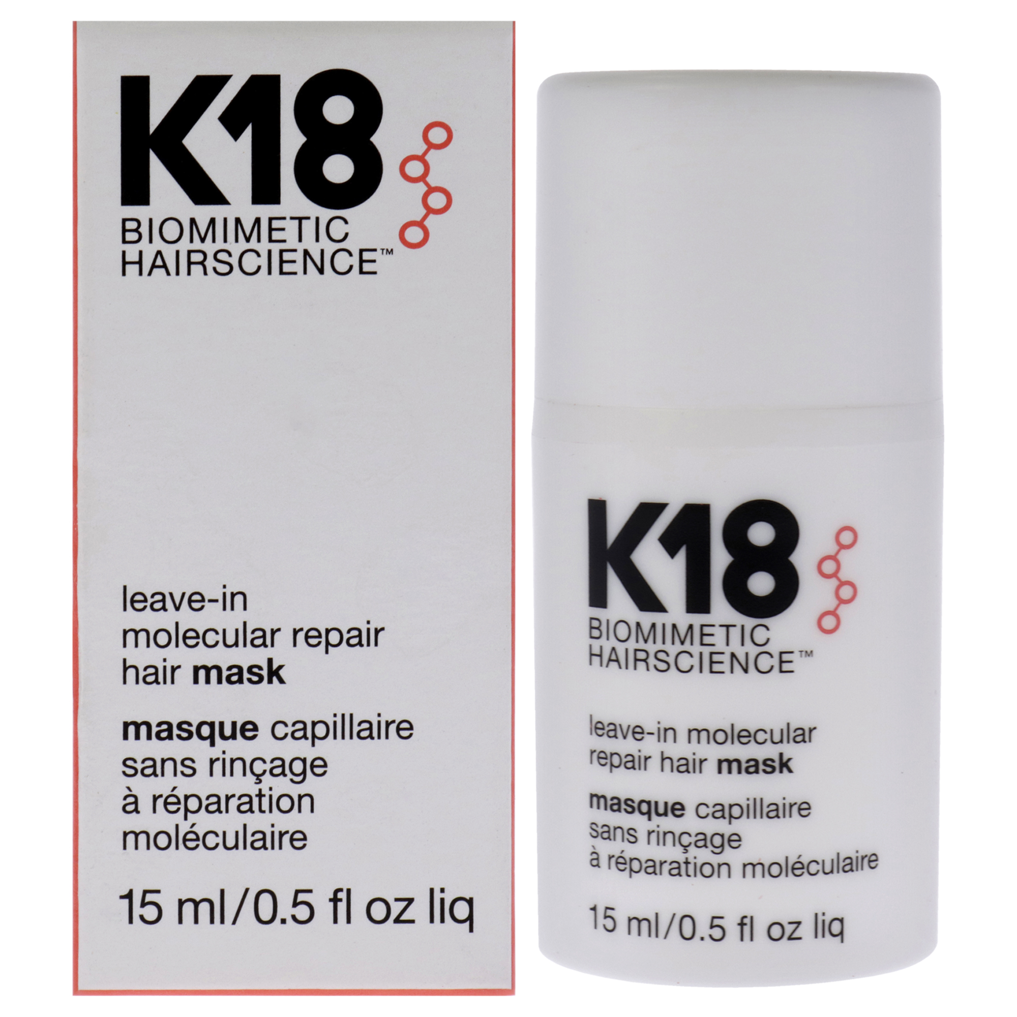 Mascarilla Capilar Leave-in Molecular Repair K18 Hair Women 15 Ml - Venta Internacional.