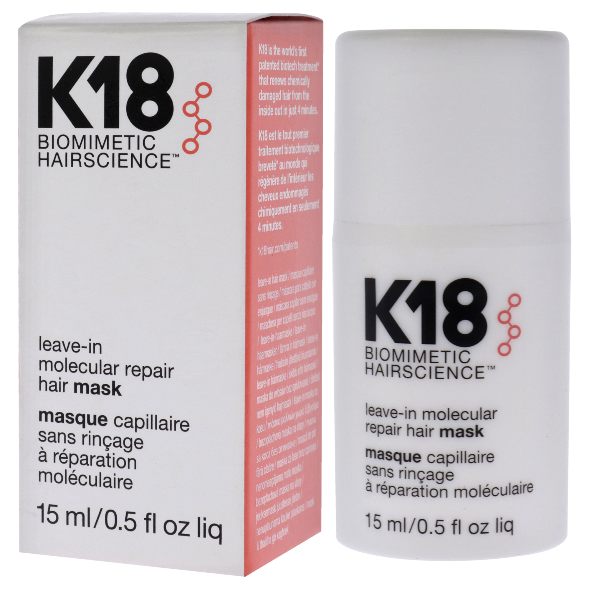 Foto 5 pulgar | Mascarilla Capilar Leave-in Molecular Repair K18 Hair Women 15 Ml - Venta Internacional.