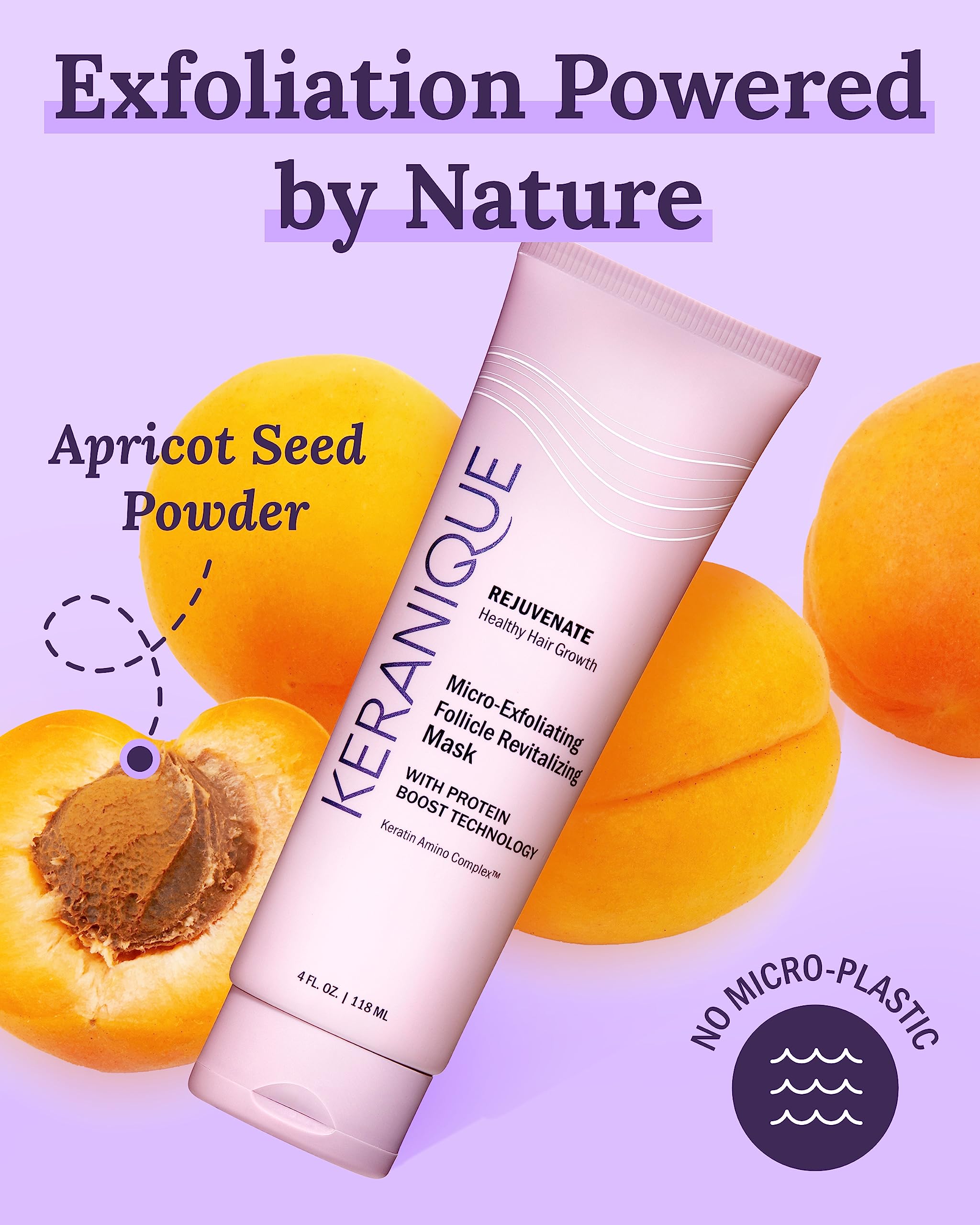 Foto 3 | Mascarilla Exfoliante Para Cuero Cabelludo Y Cabello Keranique Clarifying Scrub - Venta Internacional.
