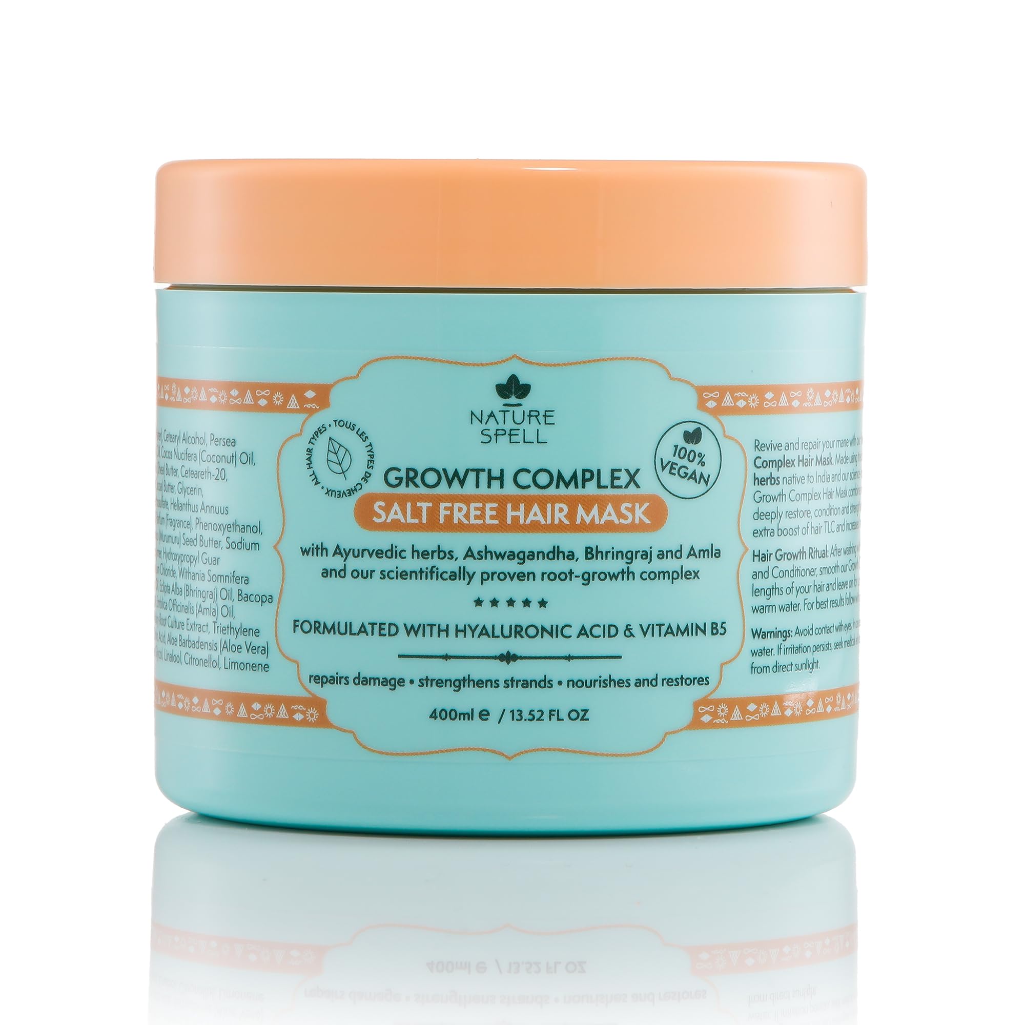 Foto 2 pulgar | Mascarilla Para El Cabello Nature Spell Hair Growth 400 Ml Deep Condiciona - Venta Internacional.
