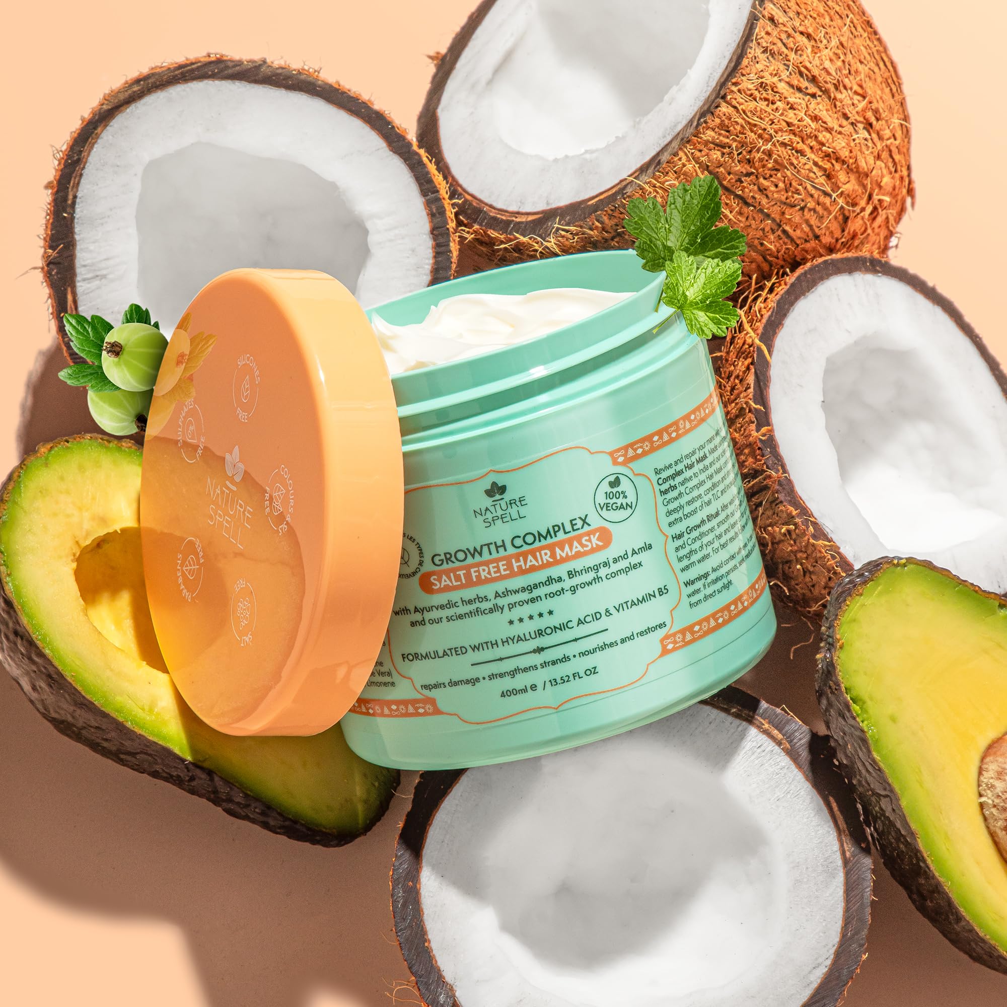 Foto 4 | Mascarilla Para El Cabello Nature Spell Hair Growth 400 Ml Deep Condiciona - Venta Internacional.