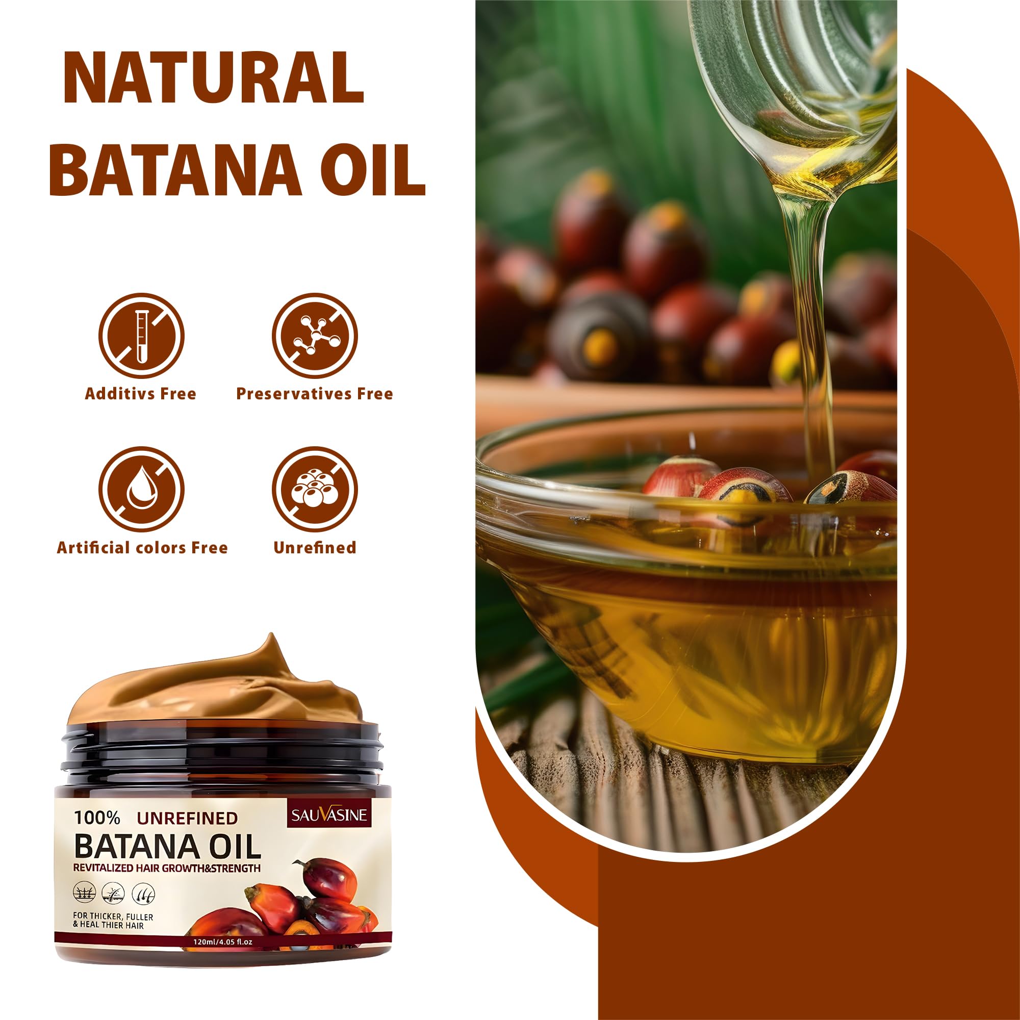 Foto 4 pulgar | Aceite Capilar Aceite De Batana Para El Crecimiento Del Cabello, 120 Ml, 100% Natural - Venta Internacional.