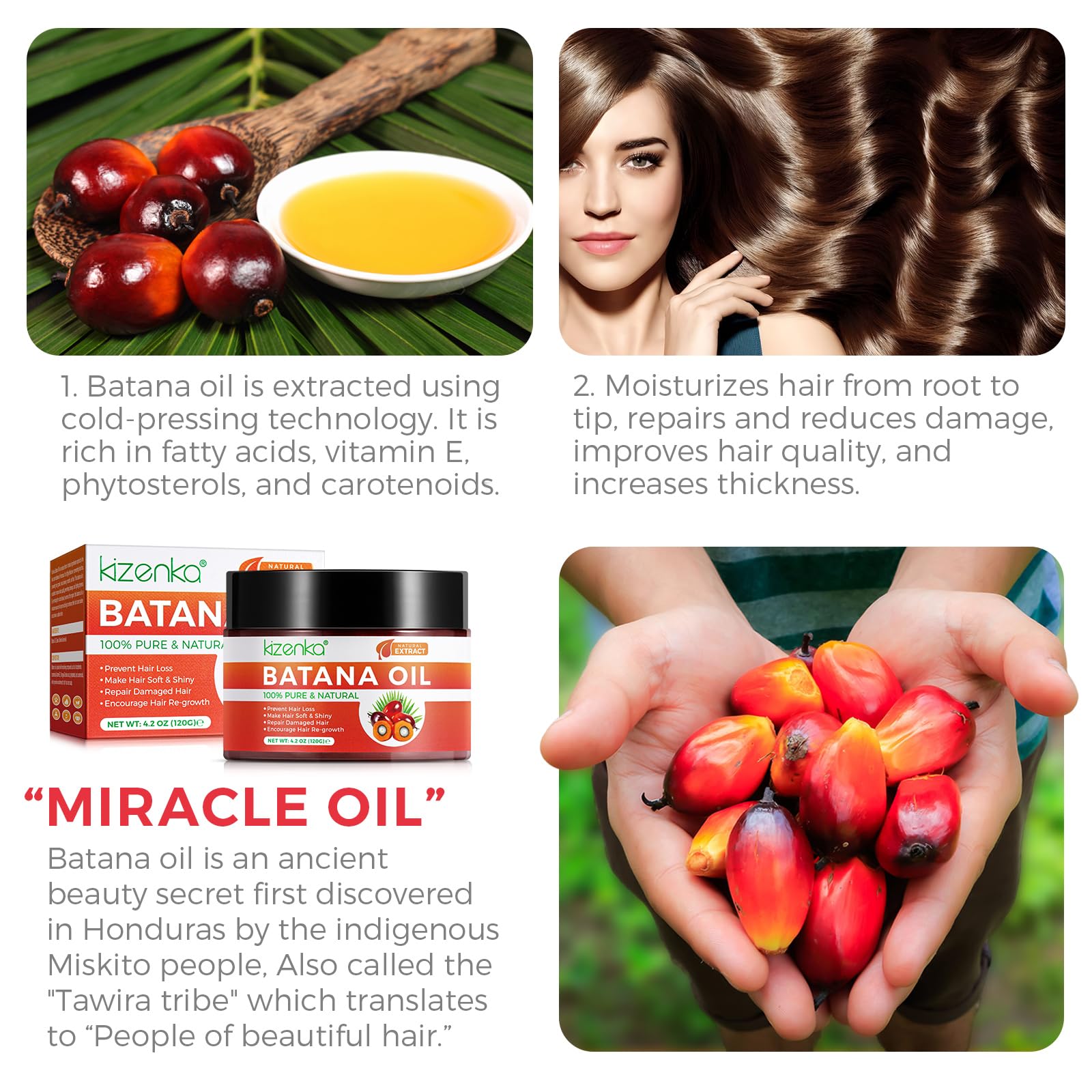 Foto 2 | Aceite De Batana Para El Crecimiento Del Cabello Genérico, 60 Ml, 100% Puro Y Natural - Venta Internacional.