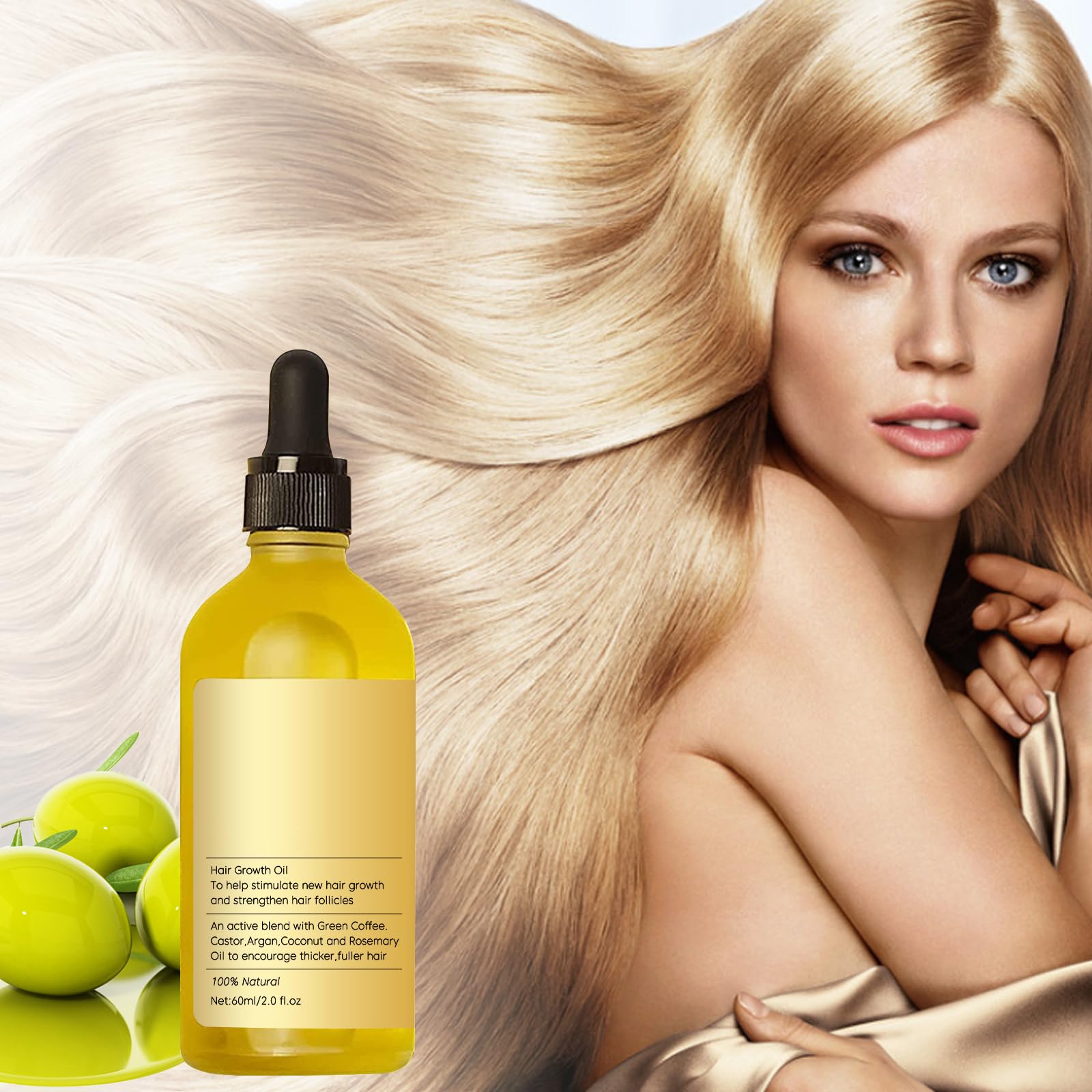 Foto 6 pulgar | Aceite Para El Crecimiento Del Cabello, Romero Natural, Vegano, 60 Ml, 2 Unidades, Amarillo - Venta Internacional.