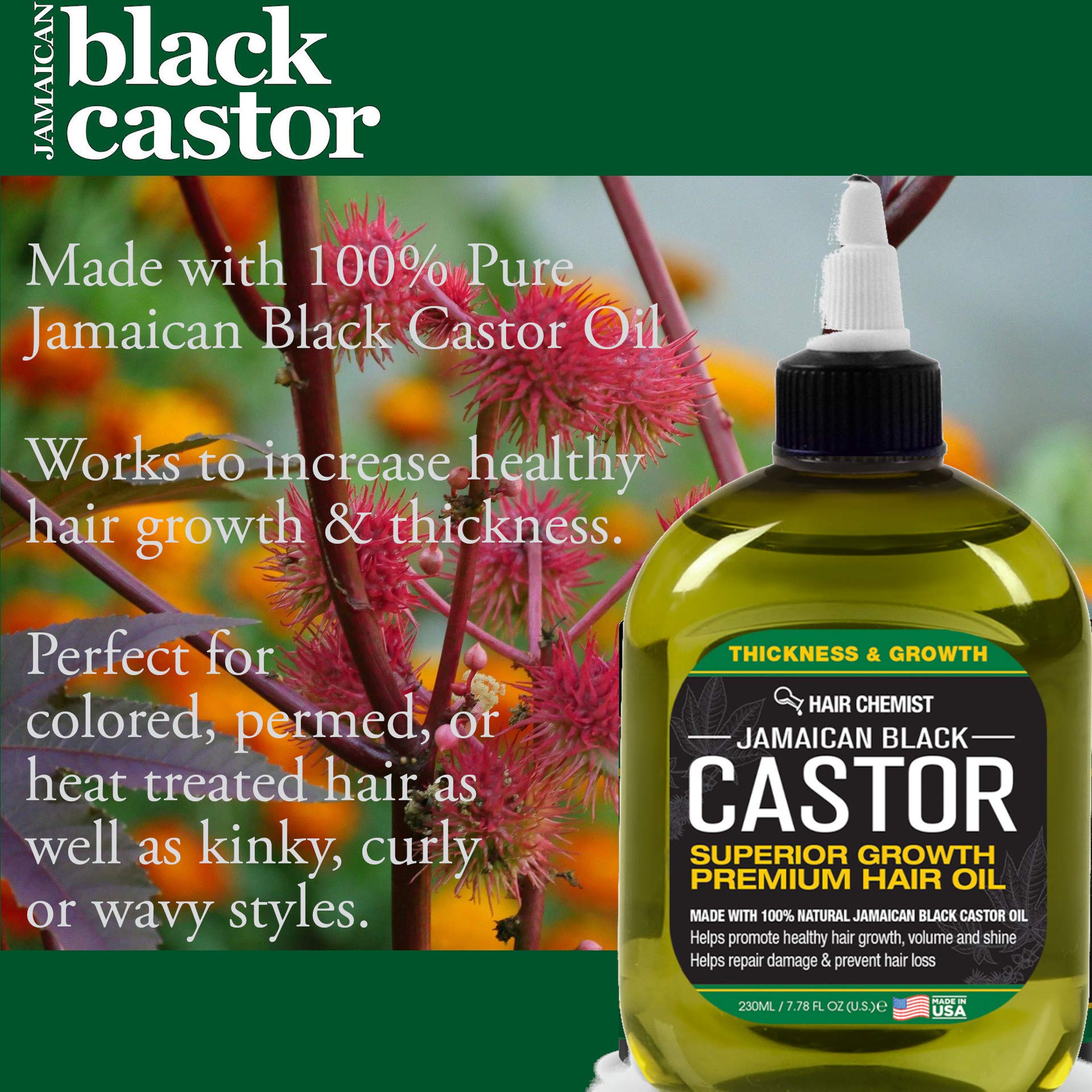 Foto 2 | Aceite Capilar Hair Chemist Superior Growth Jamaican Black Castor 207 Ml - Venta Internacional