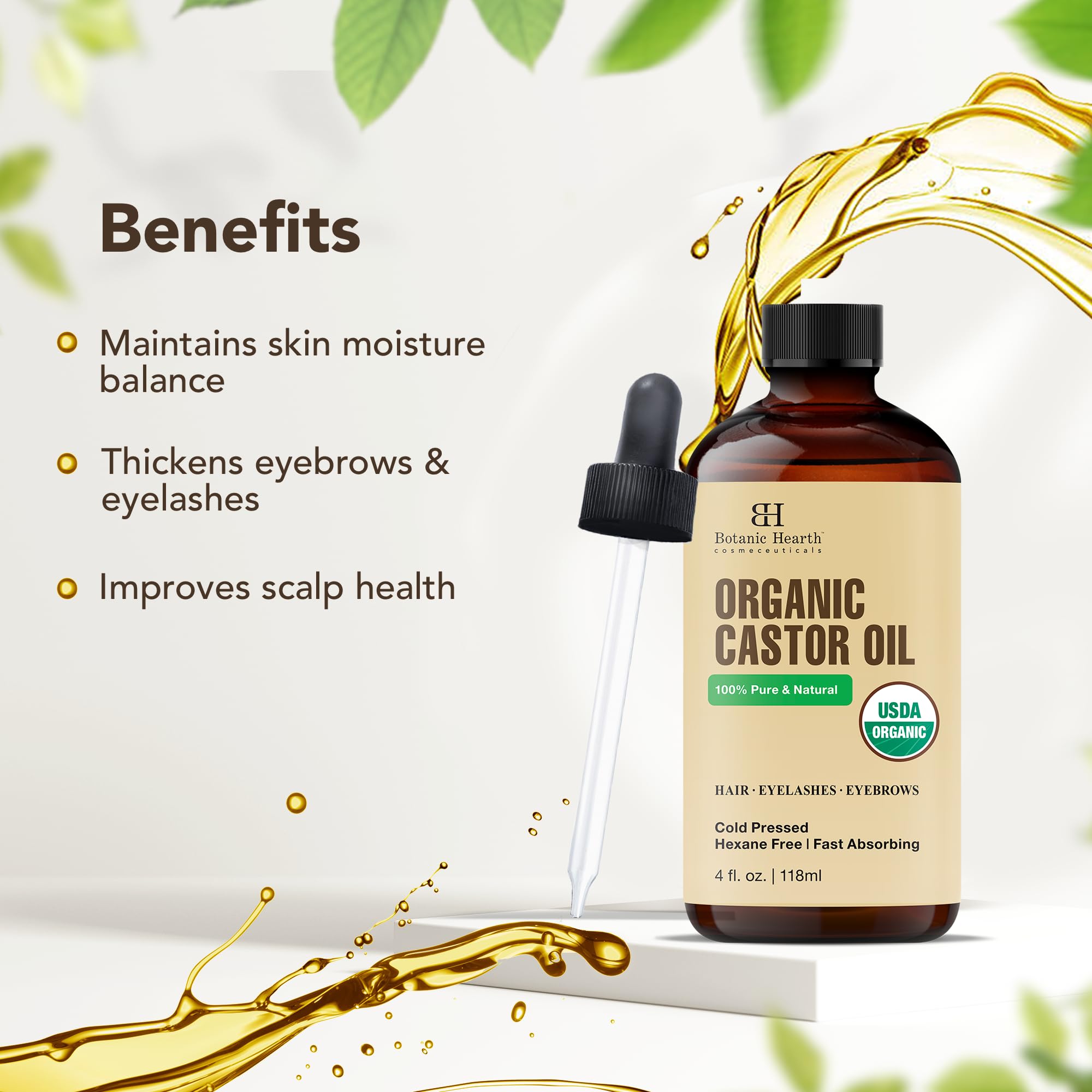 Foto 3 | Aceite De Ricino Botanic Hearth 118 ml-Venta Internacional
