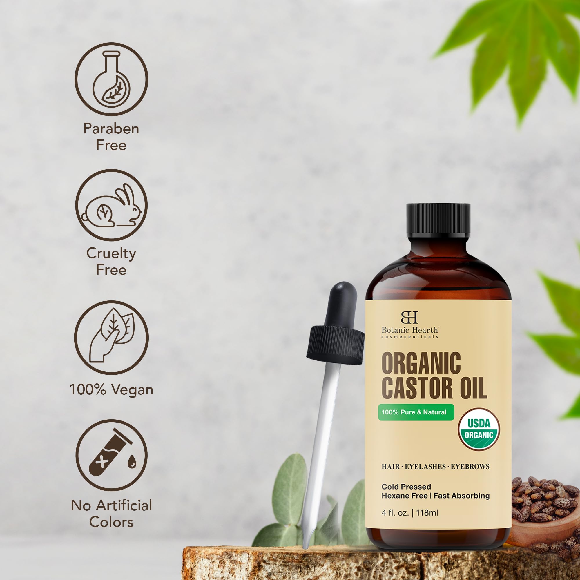 Foto 7 pulgar | Aceite De Ricino Botanic Hearth 118 ml-Venta Internacional