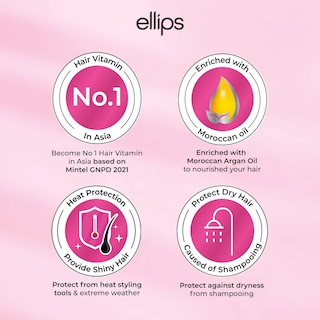Foto 4 | Vitamina Capilar Ellips Con Aceite Marroquí Y De Jojoba - Venta Internacional.