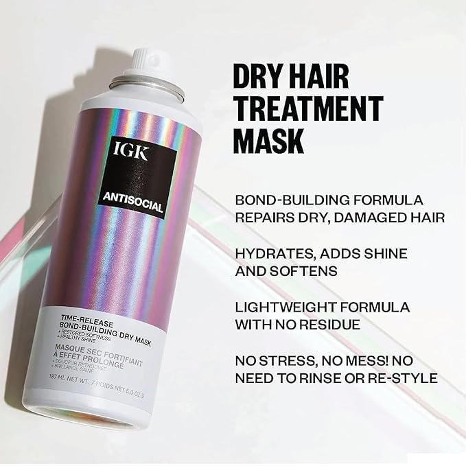 Foto 3 pulgar | Set De Tratamiento Capilar Igk Antisocial Hair Mask + Good Behavior Spray - Venta Internacional.