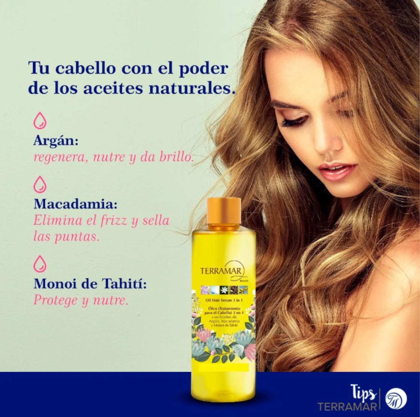 Foto 3 | Aceite para el Cabello Terramar 98 ml  3 Piezas