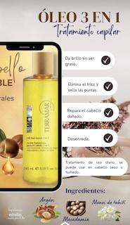 Foto 4 | Aceite para el Cabello Terramar 98 ml 3 Piezas