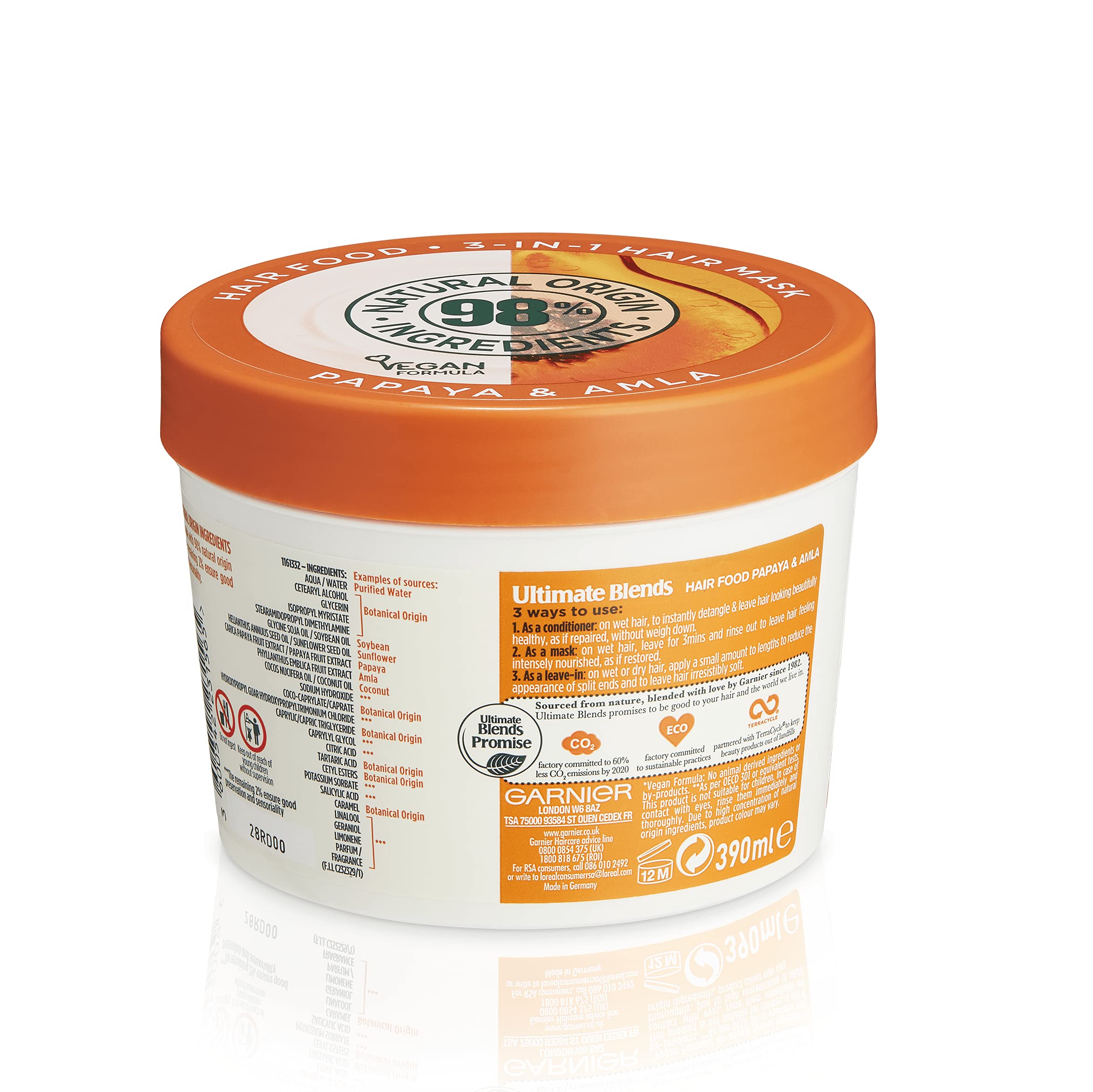 Foto 6 pulgar | Mascarilla Capilar Garnier Ultimate Blends Hair Food Papaya - Venta Internacional.
