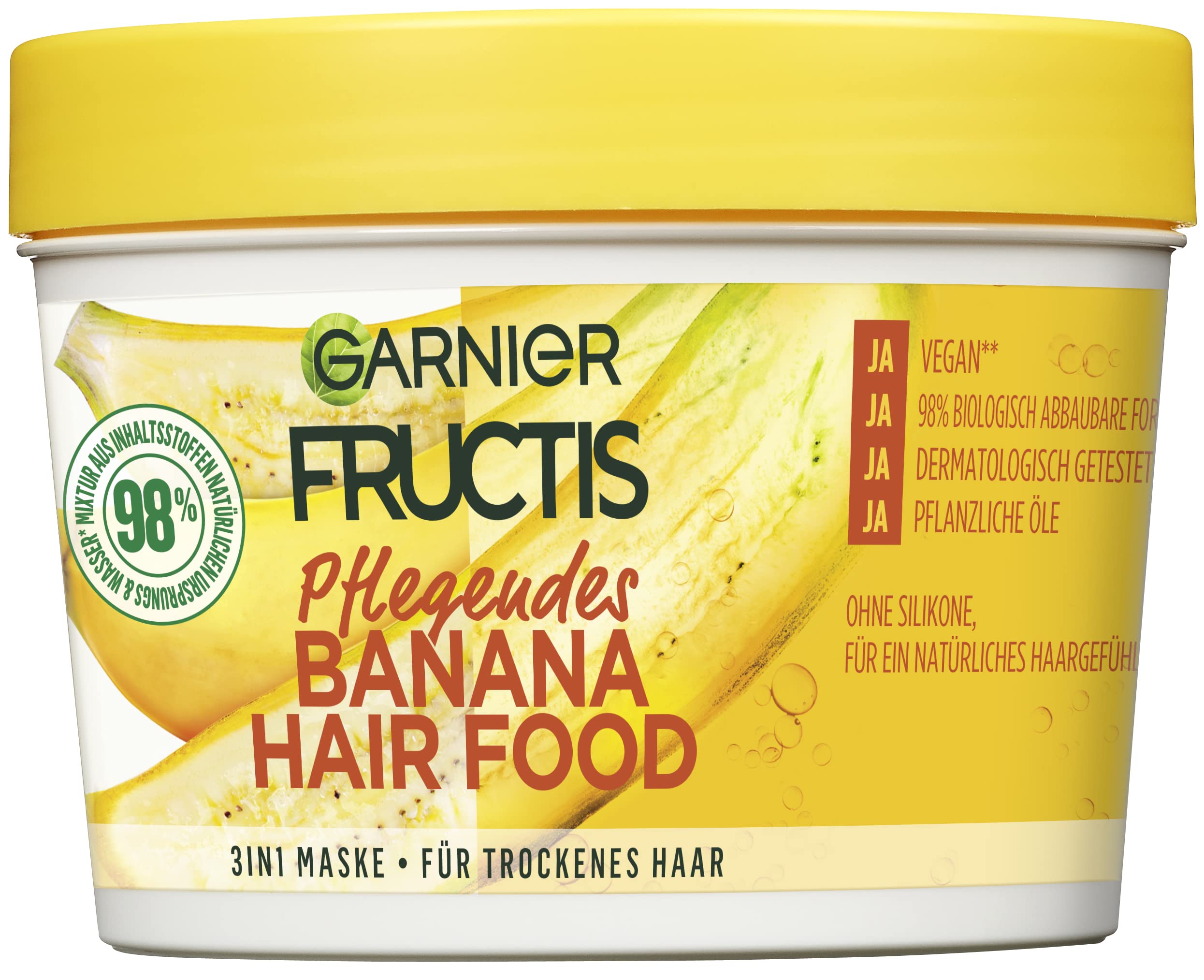 Foto 2 pulgar | Mascarilla Capilar Garnier Fructis Nourishing Banana 390 Ml 3 En 1 - Venta Internacional.