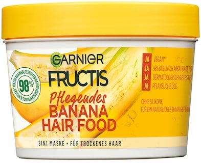 Foto 1 | Mascarilla Capilar Garnier Fructis Nourishing Banana 390 Ml 3 En 1 - Venta Internacional.