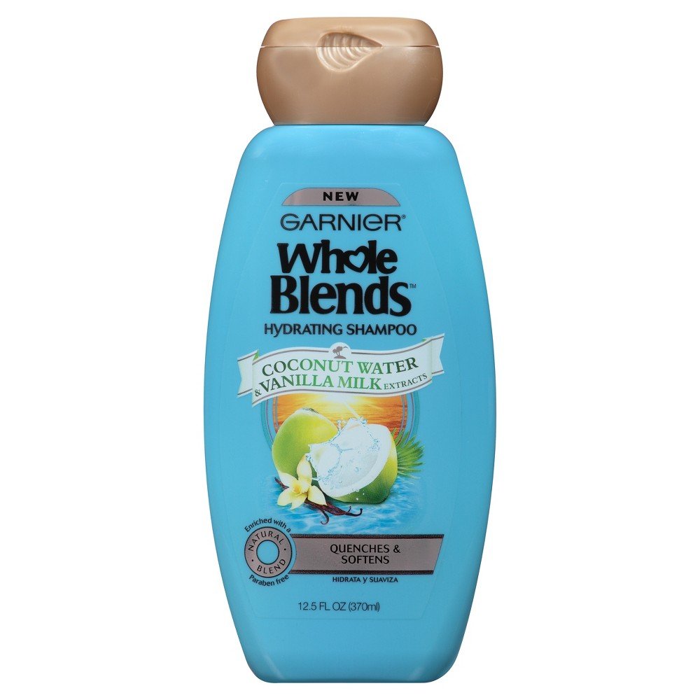 Champú Garnier Whole Blends, Agua De Coco Y Vainilla, 370 Ml - Venta Internacional.