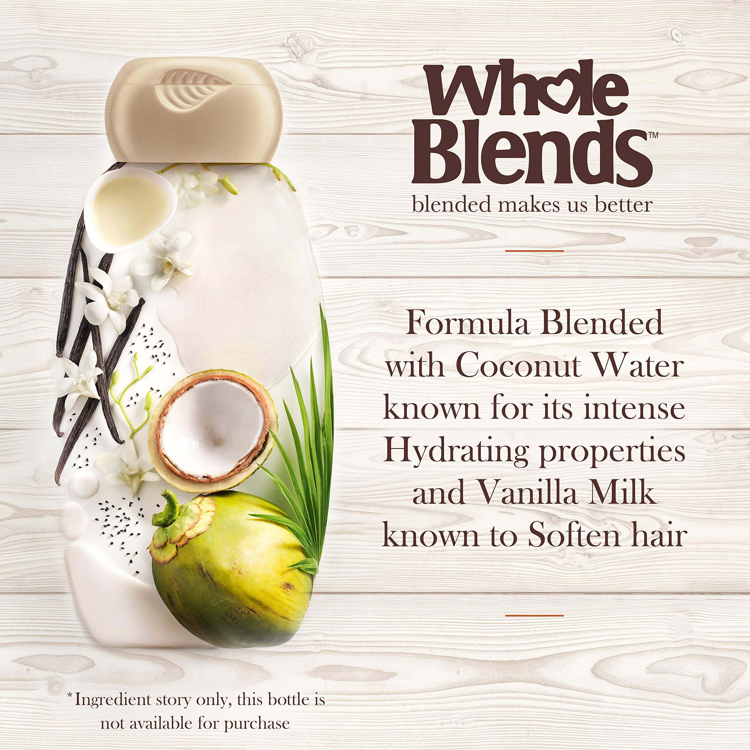 Foto 4 pulgar | Champú Garnier Whole Blends, Agua De Coco Y Vainilla, 370 Ml - Venta Internacional.