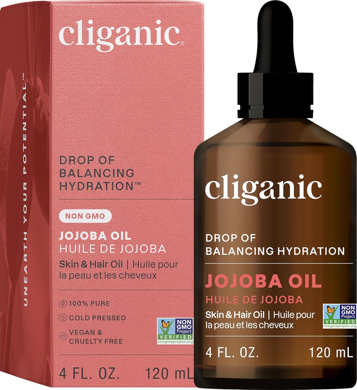 Foto 1 | Aceite De Jojoba Cliganic 100% Puro, Natural, Prensado En Frío, 120 Ml - Venta Internacional.