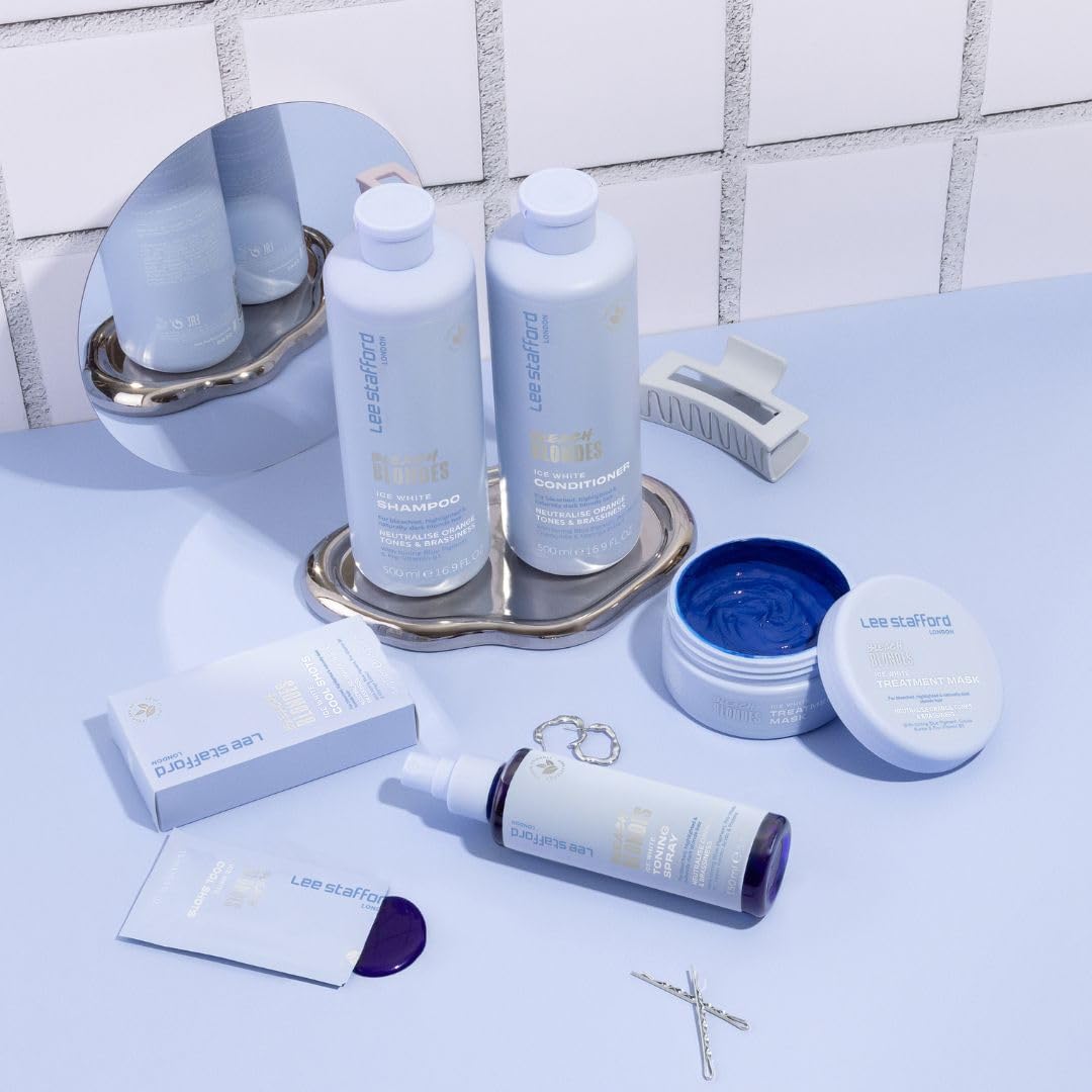 Foto 7 | Mascarilla Capilar Lee Stafford Blue Tonificante Blonde 200 Ml - Venta Internacional