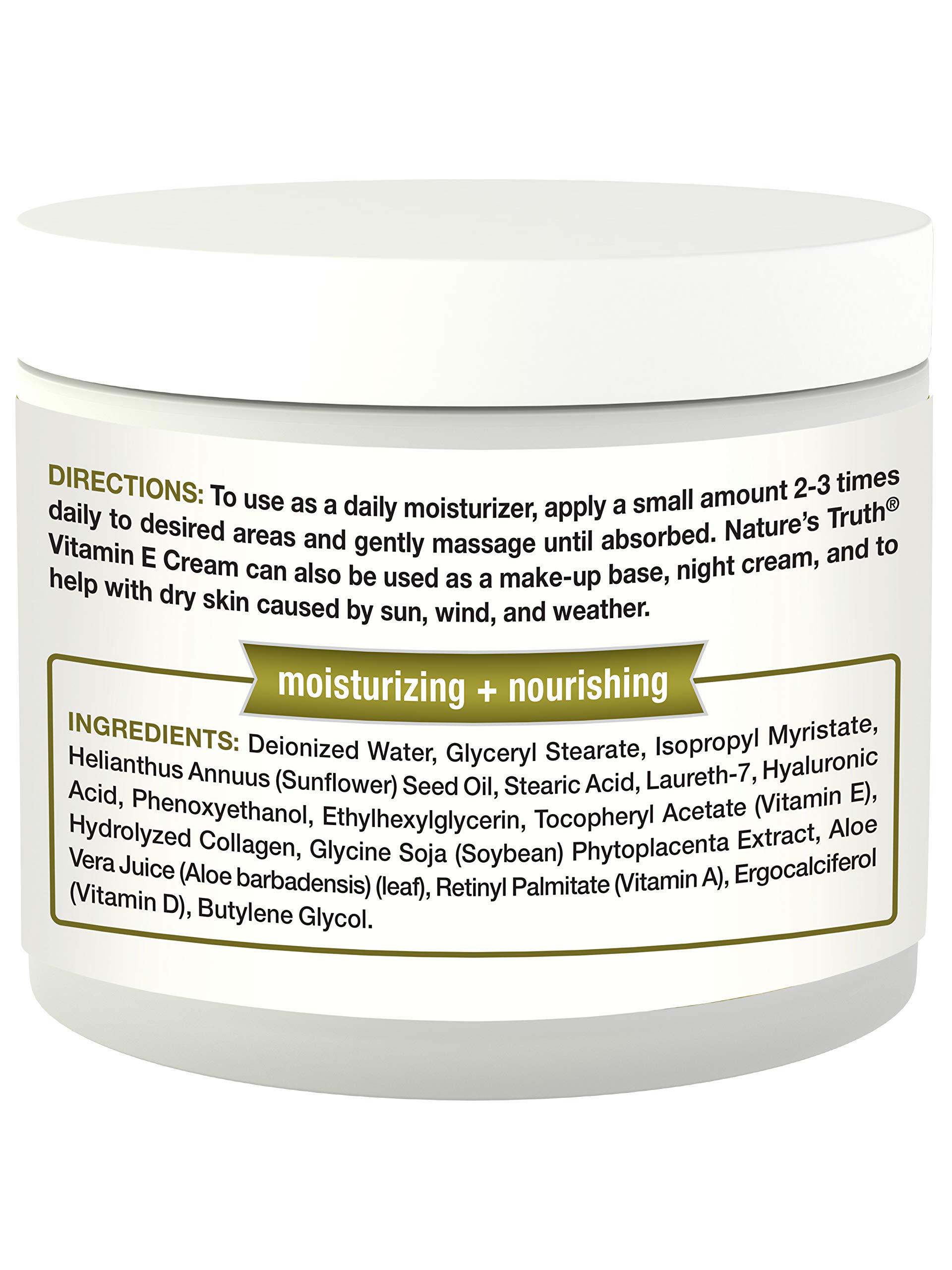 Foto 3 pulgar | Crema Hidratante Para El Cuidado De La Piel Nature's Truth Vitamin E 120 Ml - Venta Internacional.
