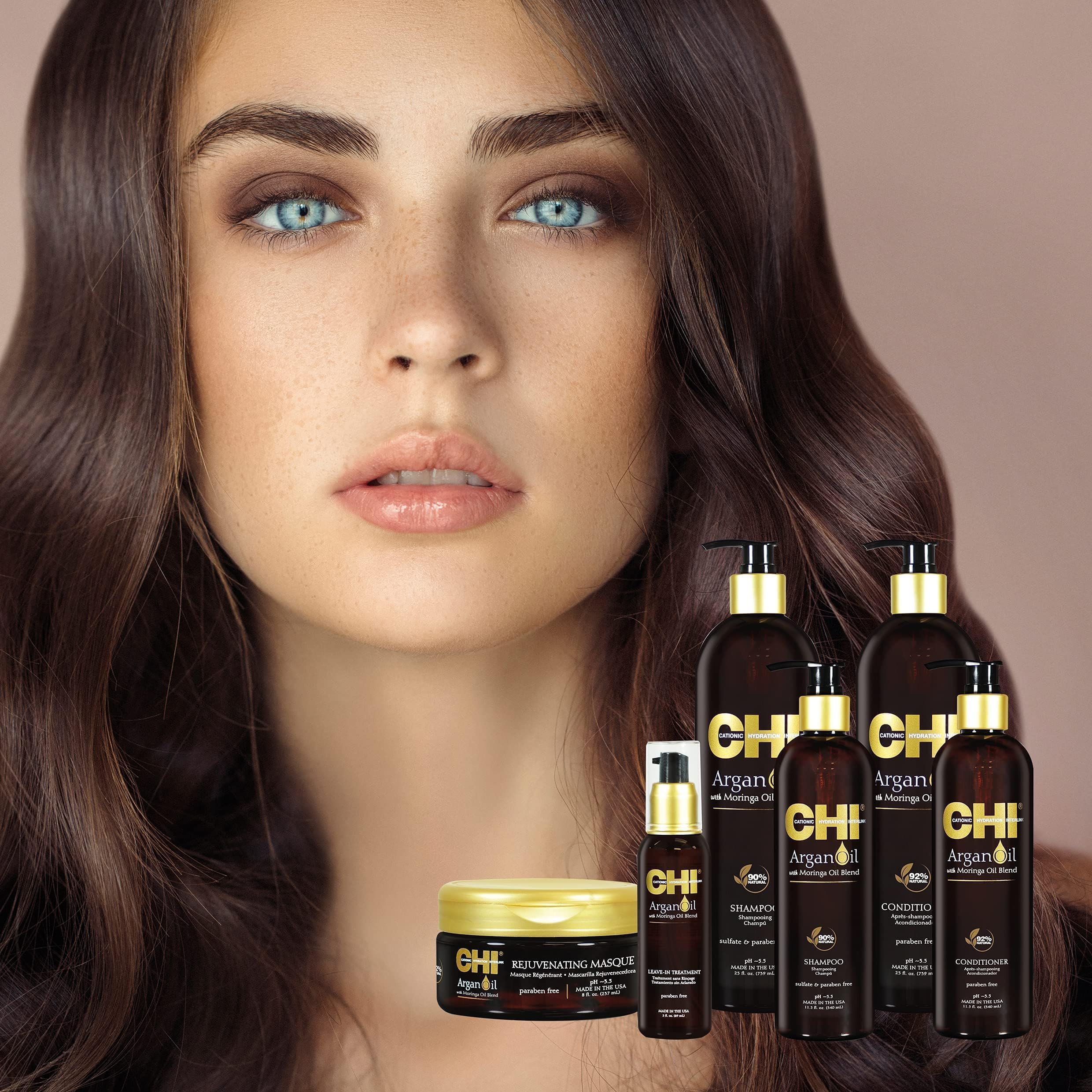 Foto 4 pulgar | Aceite Chi Argan Plus Moringa 90 Ml Para Cabello Opaco Y Dañado - Venta Internacional.