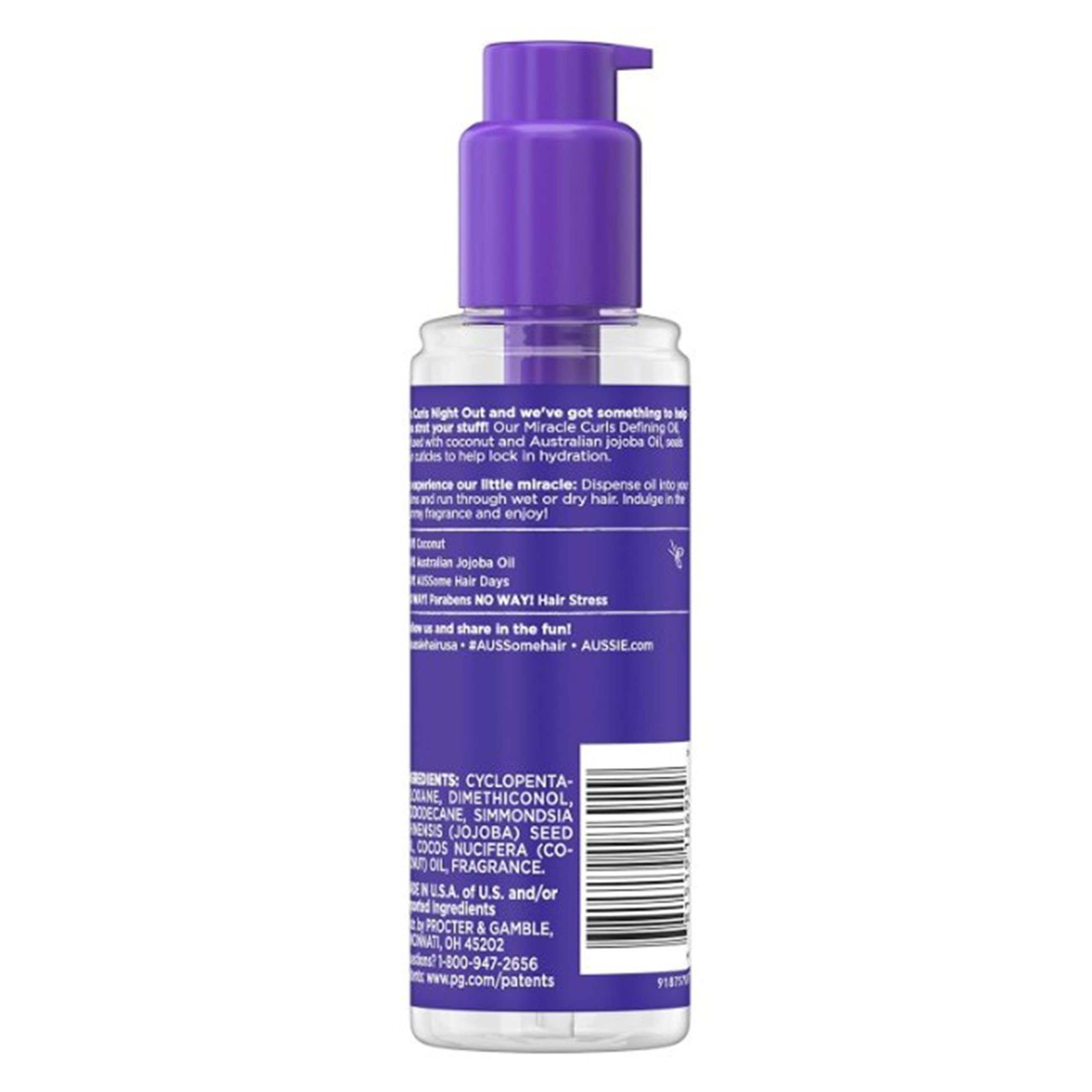 Foto 4 pulgar | Tratamiento Capilar Aussie Miracle Curls Defining Oil 100 Ml X3 - Venta Internacional.