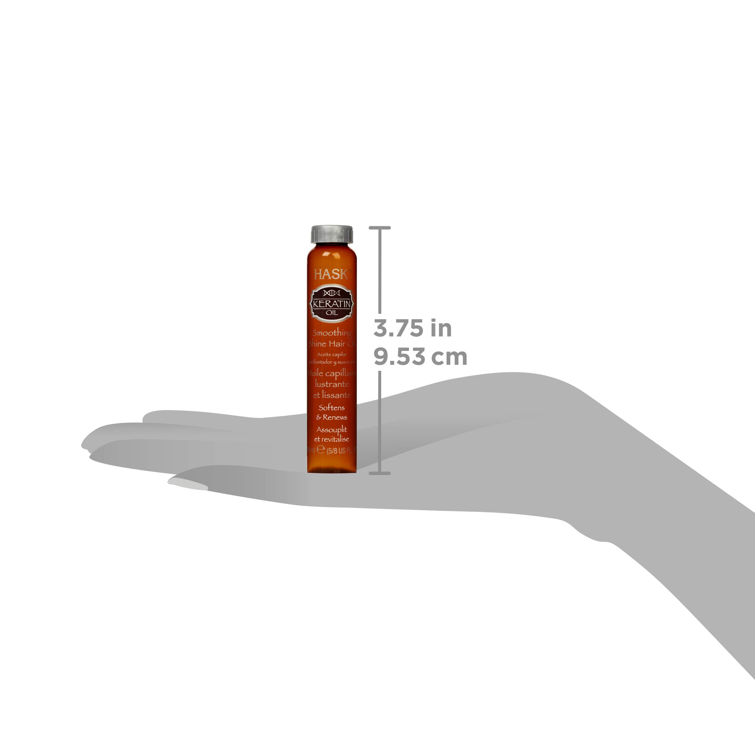 Foto 6 pulgar | Aceite Capilar Hask, Tratamiento Suavizante De Queratina, 12 Frascos - Venta Internacional.