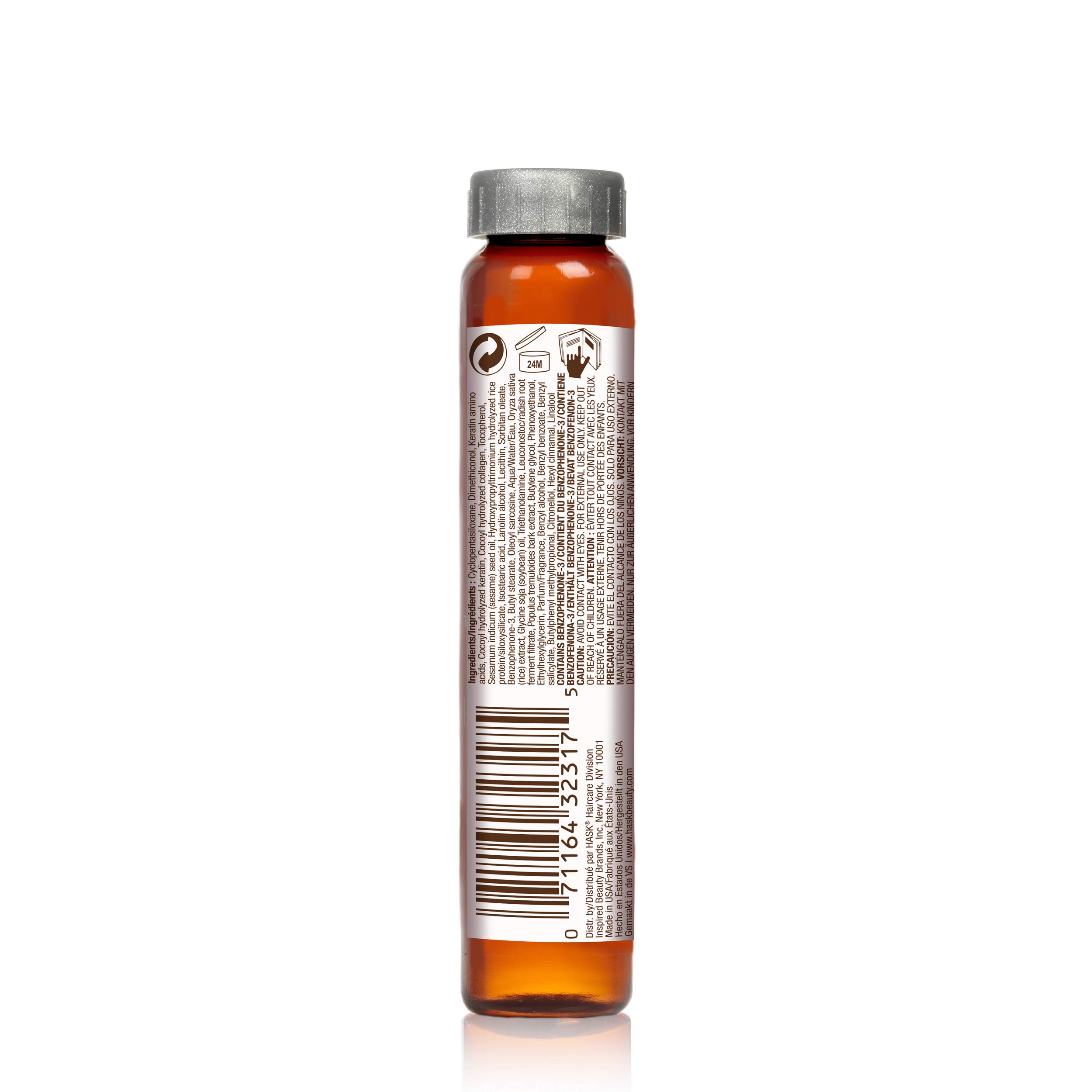 Foto 8 pulgar | Aceite Capilar Hask, Tratamiento Suavizante De Queratina, 12 Frascos - Venta Internacional.