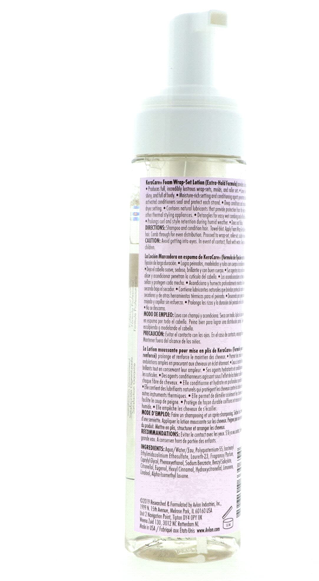 Foto 7 pulgar | Loción Envolvente en Espuma Avlon Kera Care Extra Hold 240 Ml - Venta Internacional