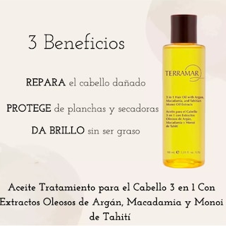 Foto 4 | Aceite para Cabello 3 en 1 Terramar 120 ml