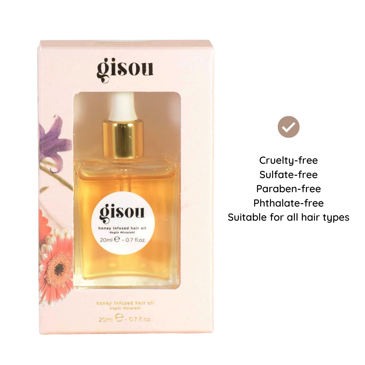 Foto 5 pulgar | Aceite Capilar Gisou Honey Infused 20 ml - Venta Internacional