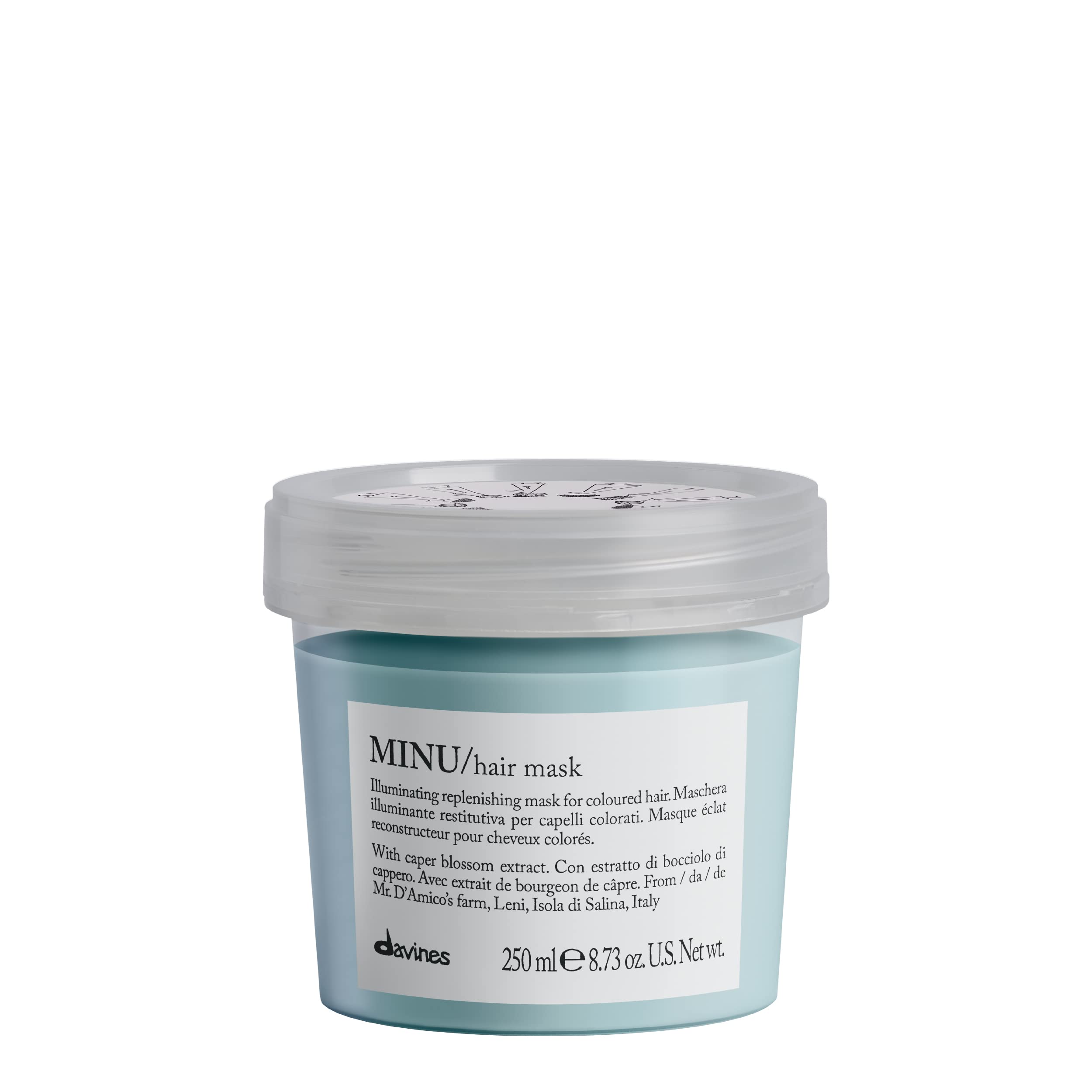 Mascarilla Capilar Davines Minu 250 Ml Para Cabello Teñido - Venta Internacional.
