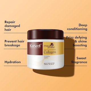 Foto 2 | Mascarilla Capilar Karseell Deep Conditioner, Aceite De Argán, Colágeno, 500 Ml - Venta Internacional.