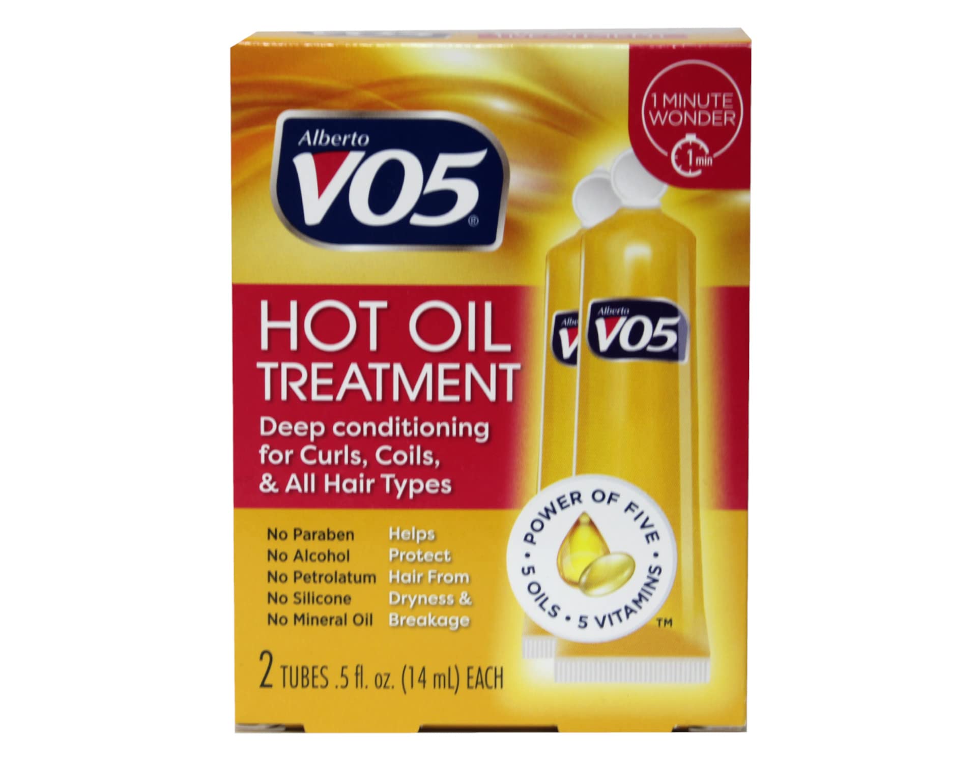 Foto 1 | Tratamiento Hidratante Con Aceite Caliente Vo5, 2 Tubos, 15 Ml - Venta Internacional.
