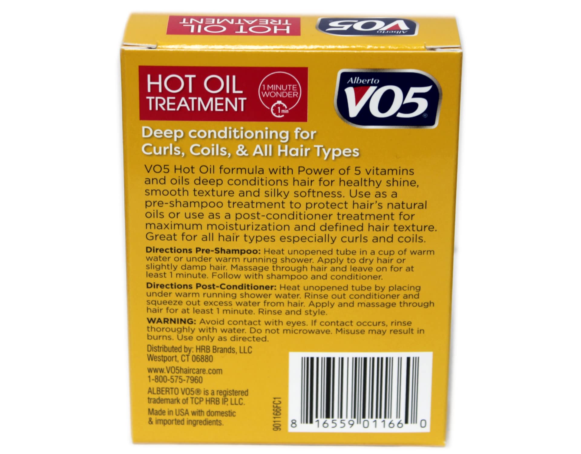 Foto 4 | Tratamiento Hidratante Con Aceite Caliente Vo5, 2 Tubos, 15 Ml - Venta Internacional.