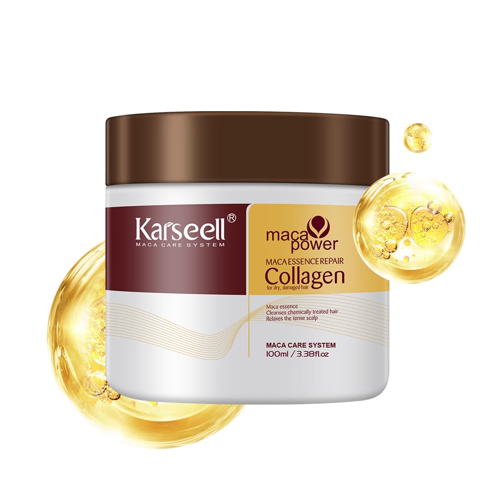 Tratamiento Capilar Karseell Collagen Deep Repair, 100 Ml, Aceite De Argán - Venta Internacional.
