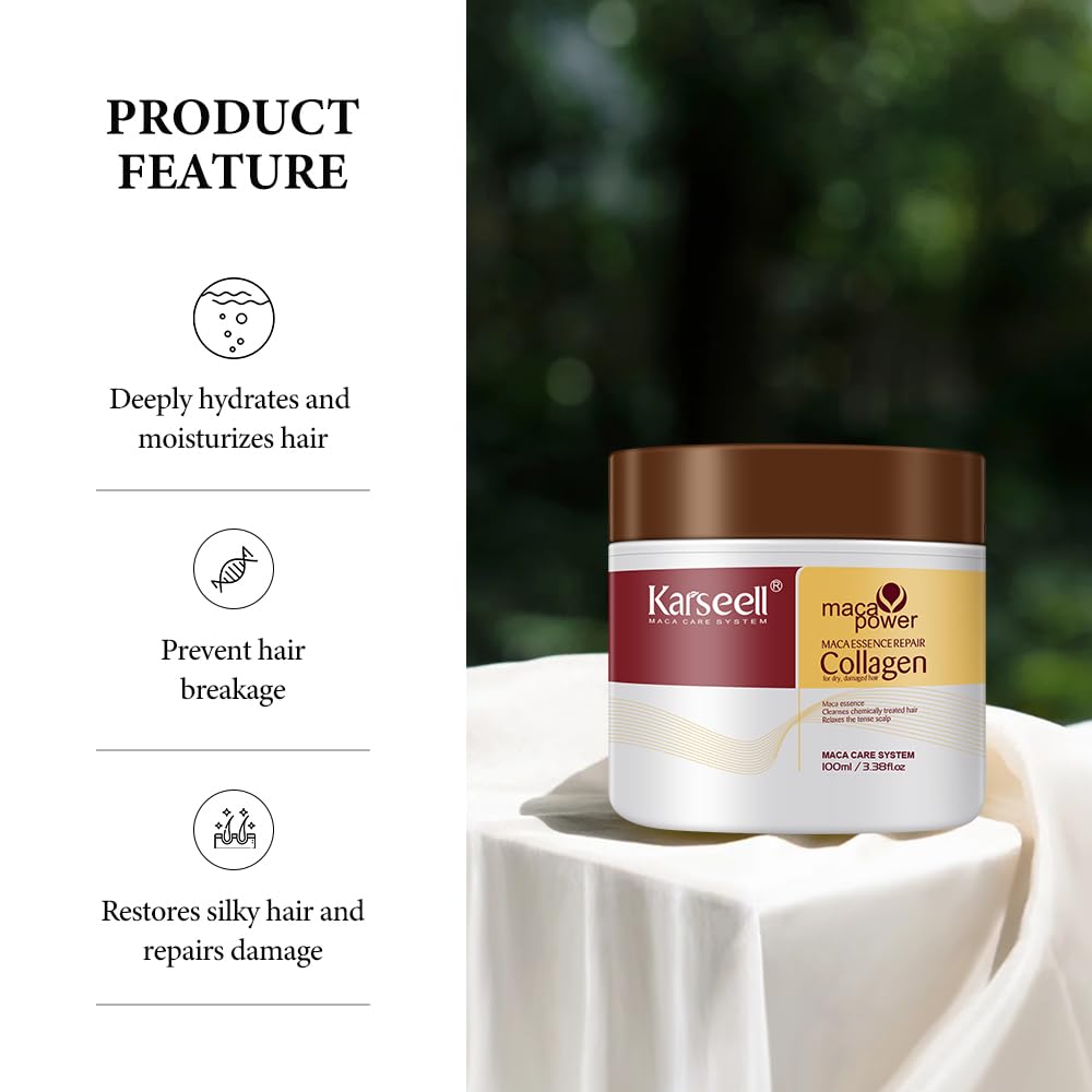 Foto 3 pulgar | Tratamiento Capilar Karseell Collagen Deep Repair, 100 Ml, Aceite De Argán - Venta Internacional.