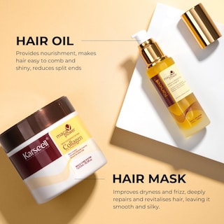 Foto 5 | Set De Tratamiento Capilar Karseell Collagen Con Mascarilla Capilar Y Aceite De Argán - Venta Internacional.