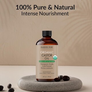 Foto 2 | Aceite De Ricino Majestic Pure, 120 Ml, Orgánico, Prensado En Frío - Venta Internacional.