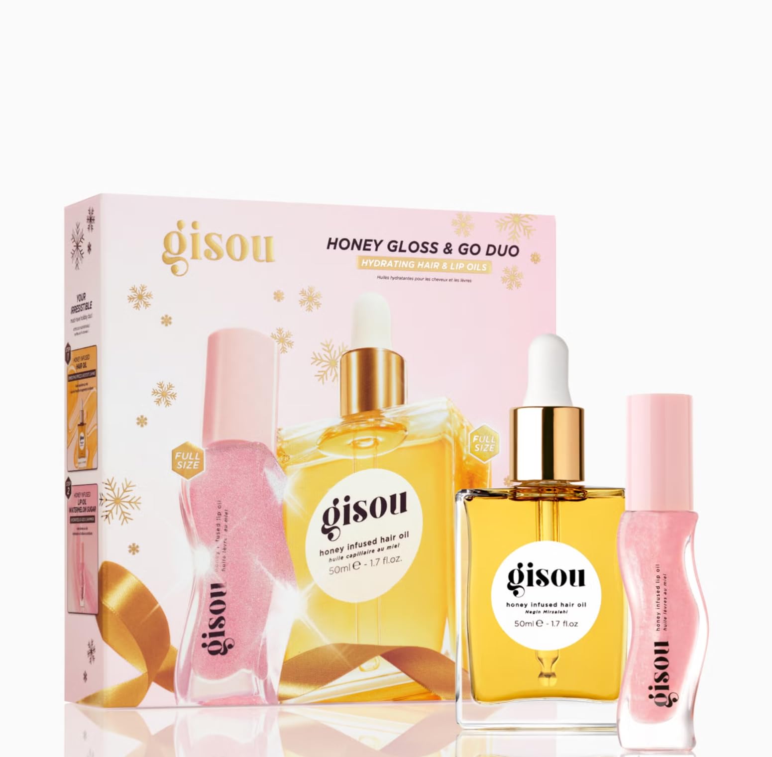 Foto 2 | Aceite Capilar Value Set Gisou Honey Gloss & Go Con Infusión De Miel - Venta Internacional.