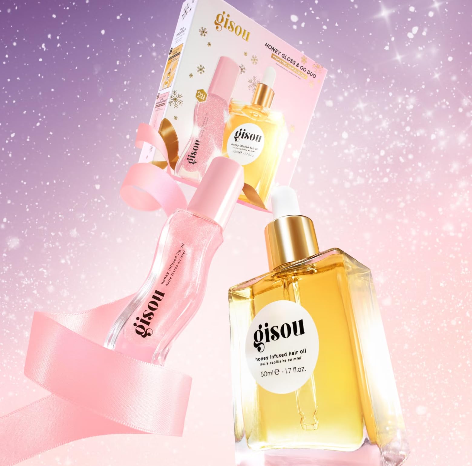 Foto 6 | Aceite Capilar Value Set Gisou Honey Gloss & Go Con Infusión De Miel - Venta Internacional.