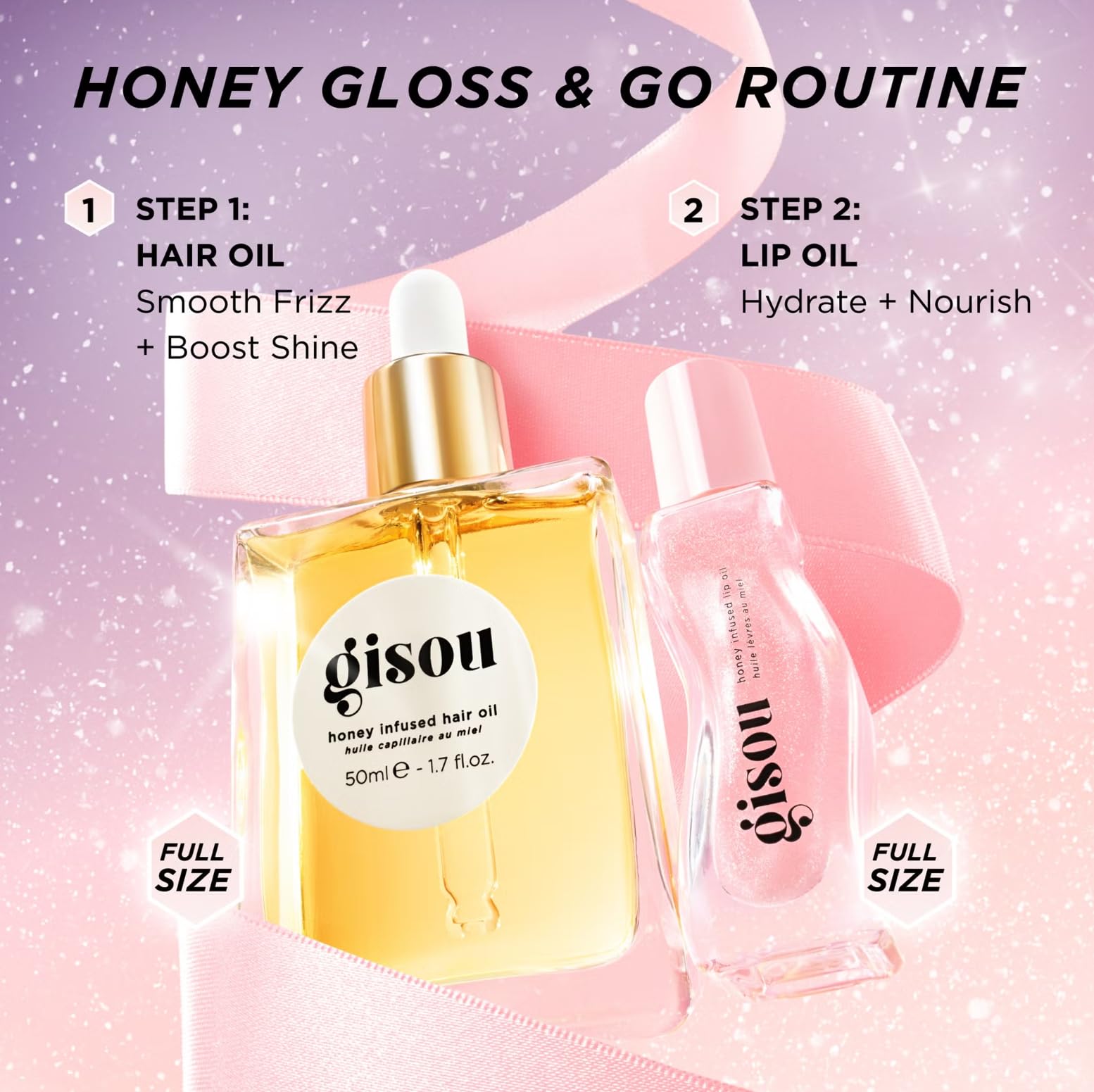 Foto 8 pulgar | Aceite Capilar Value Set Gisou Honey Gloss & Go Con Infusión De Miel - Venta Internacional.