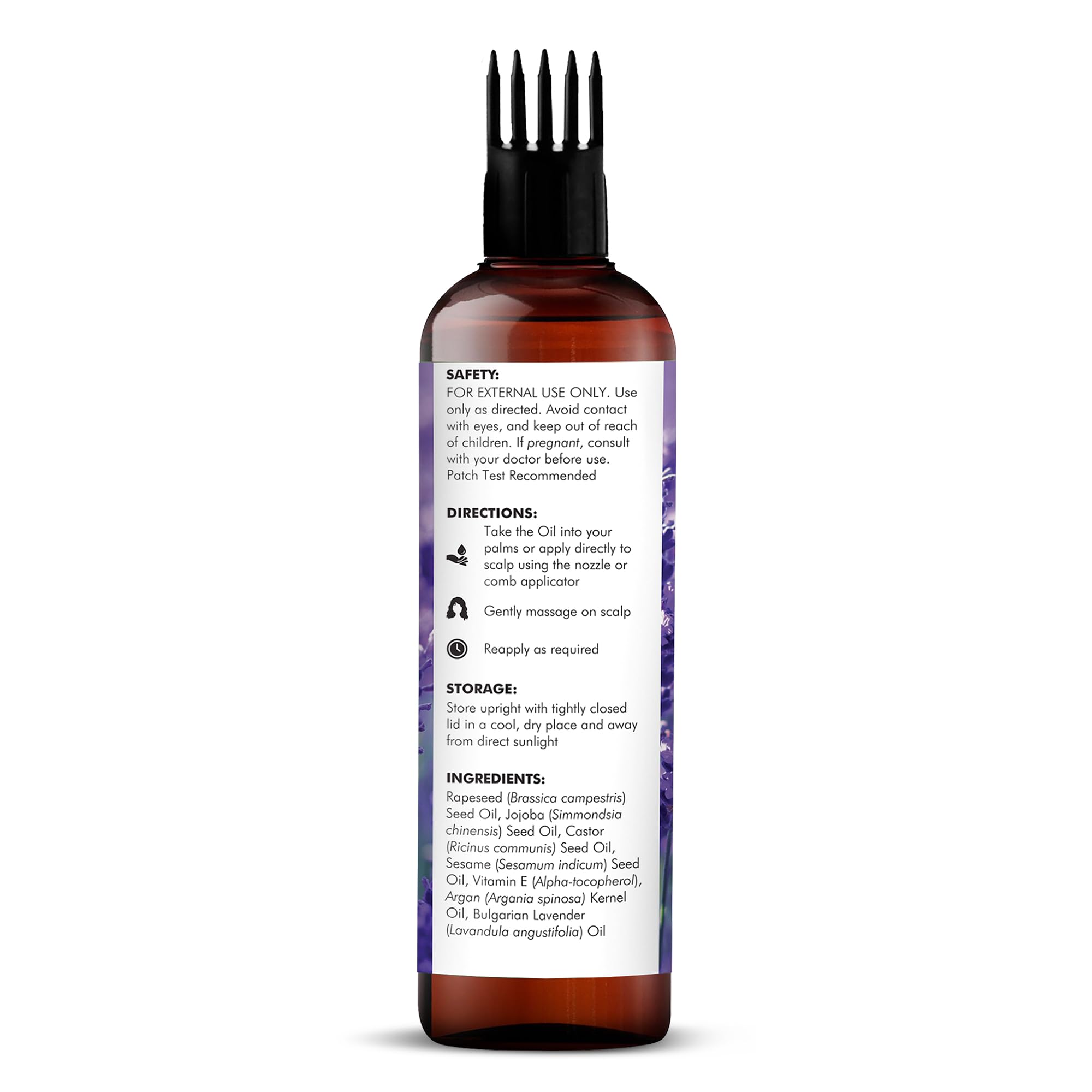 Foto 3 pulgar | Aceite De Lavanda Majestic Pure Para El Crecimiento Del Cabello 200 Ml Con Vitamina E - Venta Internacional.