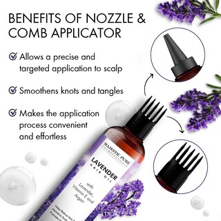 Foto 6 | Aceite De Lavanda Majestic Pure Para El Crecimiento Del Cabello 200 Ml Con Vitamina E - Venta Internacional.