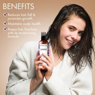 Foto 7 | Aceite De Lavanda Majestic Pure Para El Crecimiento Del Cabello 200 Ml Con Vitamina E - Venta Internacional.