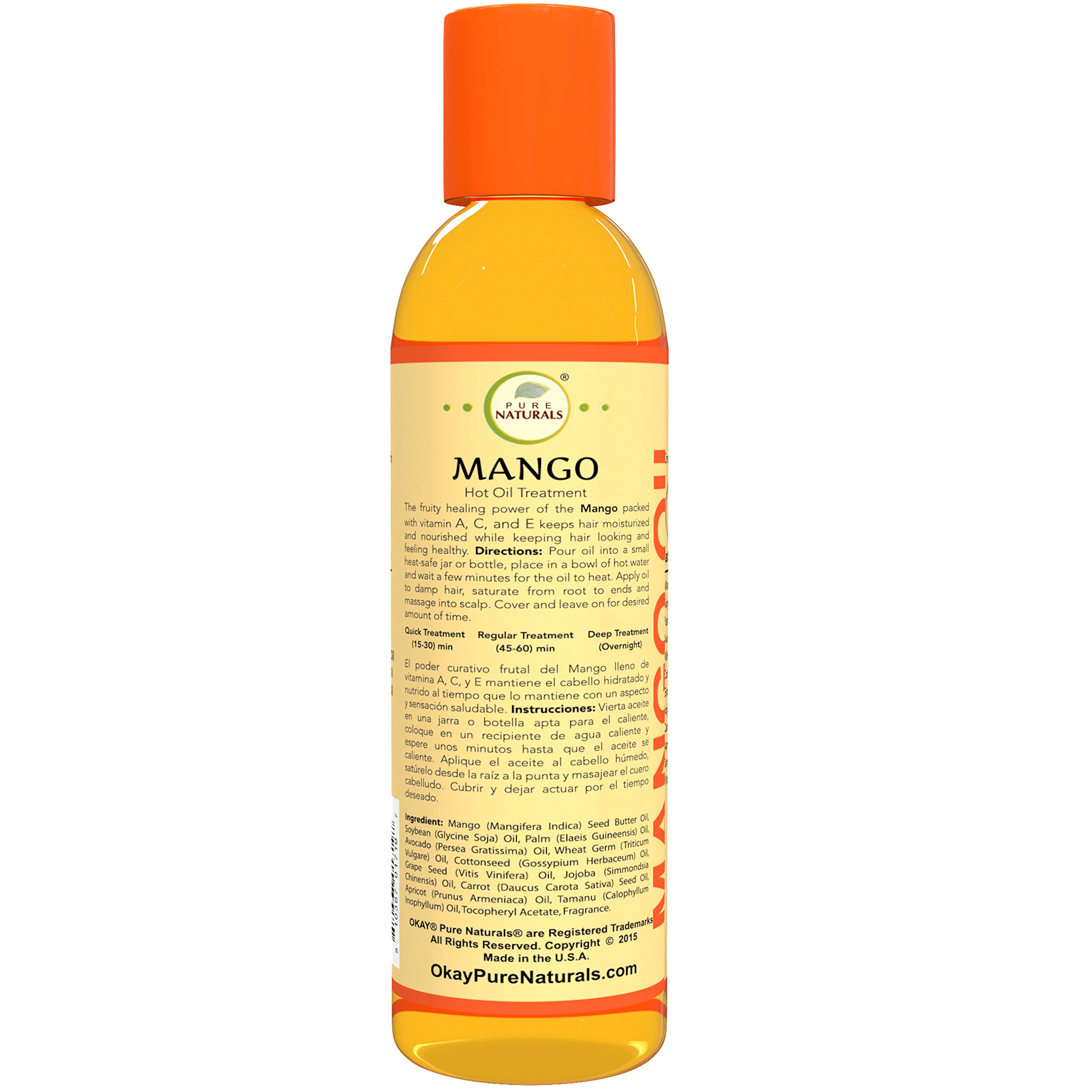 Foto 3 pulgar | Tratamiento Con Aceite Caliente Okay Mango 117 Ml - Venta Internacional.